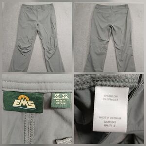 EMS Hiking Pants Mens 35x32 Gray Stretch Outdoor Trail